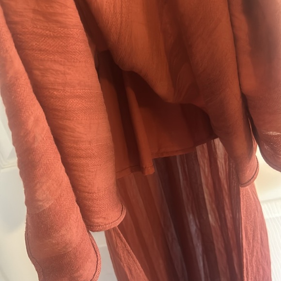 Zara Rust Colored Midi Dress - Picture 9 of 9